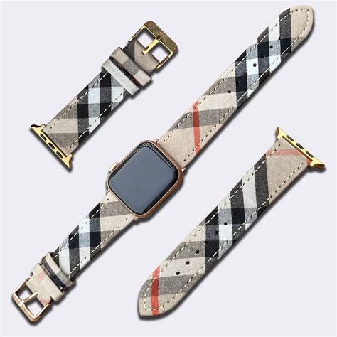 burberry watch white band|burberry apple watch band 44mm.